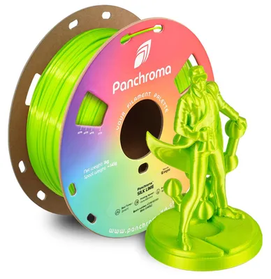 Zdjęcie produktu dla Polymaker Panchroma™ PLA Silk, kolor limonkowy, filament 1.75 mm, 1 kg