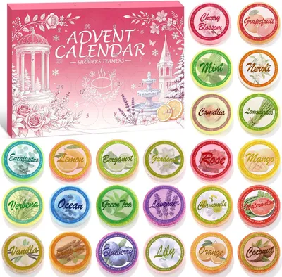 Immagine prodotto di Calendario dell'Avvento 2026 con bombe da bagno, un'idea regalo di Natale per le donne