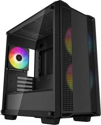 Produktbild von PC Gehäuse Mini Tower DEEPCOOL CC360 ARGB, Micro-ATX, 3 ARGB Lüfter, Schwarz