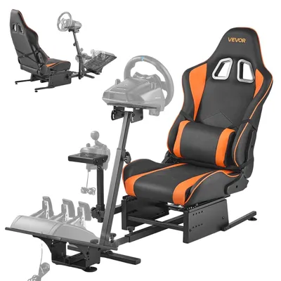 Obrázek produktu pro Stojan na volant VEVOR, stojan na závodní volant, kokpit simulátoru, vhodný pro pedály Logitech G25, G27, G29, G920, G923, Thrustmaster T300RS, TX F458, T500RS, T3PA-PRO (F1/GT) a CSR