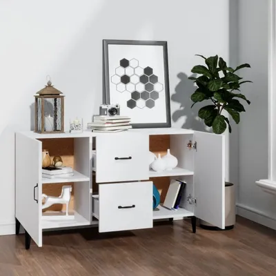 Produktbild von Möbel Sideboard - praktischem Design - Wohnzimmerschrank - Kommde für Flur - Weiß 100x36x60 cm Holzwerkstoff Top7340382