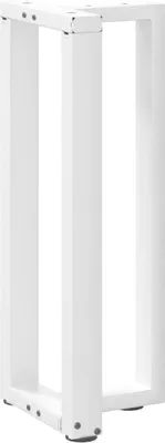 Obrázok produktu pre Nohy konzolového stolíka v tvare T, 2 ks, biele, 25x28x(72-73) cm, oceľové