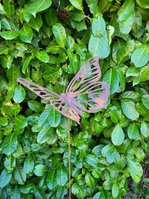 Produktbild von Edelrost Schmetterling Josi, am Wackelstab