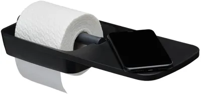 Produktbild von Tiger Tess Toilettenpapierhalter mit Regal Schwarz/Anthrazit