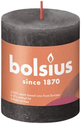 Obrázok produktu pre Rustikálna sviečka Bolsius Stormy Grey 80/68 mm