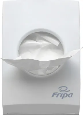 Produktbild von Fripa PE-Hygienebeutel unbedruckt im Spenderkarton weiß 25 Stück