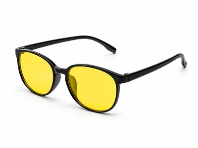 Produktbild von Bildschirmbrille – Rebecca Energy Black 84%, blockiert 84% Blaulicht, gelbe Gläser, schwarze Fassung