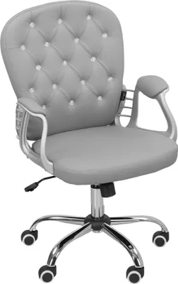 Produktbild von Bürostuhl, Ergonomisch Schreibtischstuhl mit Armlehne, Gepolsterter Rückenlehne Hellgrau