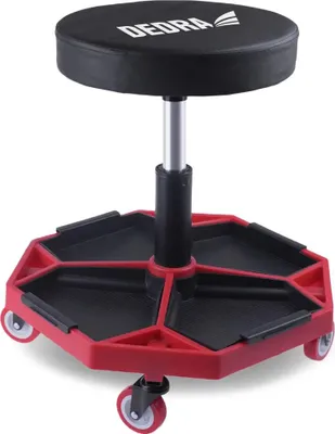 Image de Chaise D'établi Sur Roulettes, Dedra N1500, 4 Plateaux