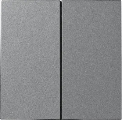 Produktbild von Taster McPower ''Shallow'' 2-fach, 250V10A, UP, Steckanschluss, anthrazit