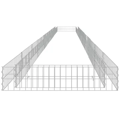 Image de Lit surélevé à gabion Acier galvanisé 1000x100x20 cm