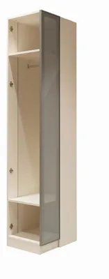 Obrázok produktu pre 1-dverový šatník, béžová farba, moderný štýl, univerzálny, funkčný