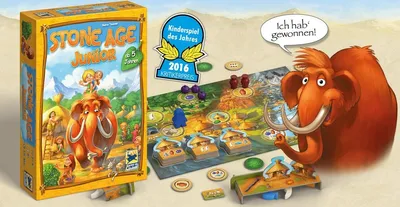 Produktbild von Hans im Glück Kinderspiel Strategiespiel Stone Age Junior 48258