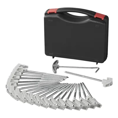 Obrázok produktu pre Stanový kolík 20 cm kovový Heavy Duty s plastovým háčikom - sada 20 ks. v prípade