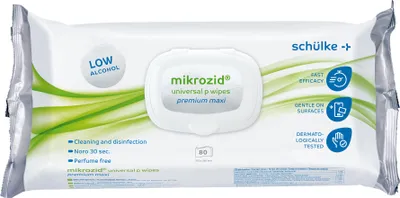 Produktbild von Schülke - mikrozid® universal p wipes premium maxi - Desinfektionstücher für Oberflächen - 80 Tücher
