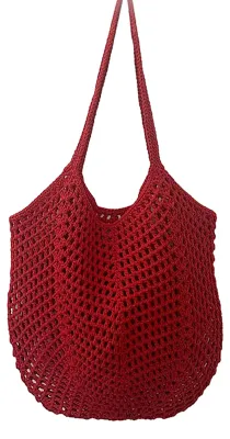 Produktbild von Gewebte, hohle Strohtasche mit großem Fassungsvermögen – stilvolle Umhängetasche für Reisen, Strand und Shopping
