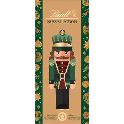 Produktbild von Lindt Nuss Sélection Haselnuss Vollmilch Tafel 150g