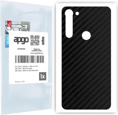 Produktbild von apgo Rückseite Schutzfolie für Motorola Moto G8 Power -  Hinten Schutzfolie Carbon, Rückseite Folie schützt vor Kratzern und Fingerabdrücken