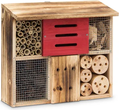 Produktbild von Famanu Insektenhotel Hängend - Schwarz, 129 x 33 x 135 cm