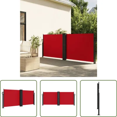 Image de The Living Store Store latéral extensible rouge 100x1000 cm