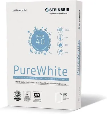 Productafbeelding van A4 Papier 80g Wit 90 - 100% Gerecycled en Milieuvriendelijk