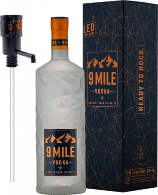Produktbild von 9 Mile Vodka Magnum Wodka 3l (37,5% Vol) mit Pumpe 3000ml Flasche- [Enthält Sulfite]