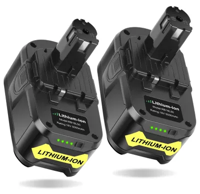 2er-Pack 18V 5Ah Li-Ion Akku für Ryobi 18V ONE+