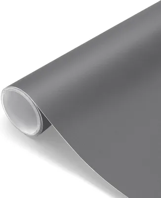 Produktbild von Selbstklebende Klebefolie, Matt Möbelfolie PVC Folie, Verdickte Küchenschrank Aufkleber für Küche Kommode Schrank, Wasserdicht 61X500cm, Grau