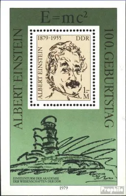 Produktbild von Briefmarken DDR 1979 Mi Block54 (kompl.Ausgabe) Ersttagssonderstempel gestempelt 100.Geburtstag von Einstein / Bl.54