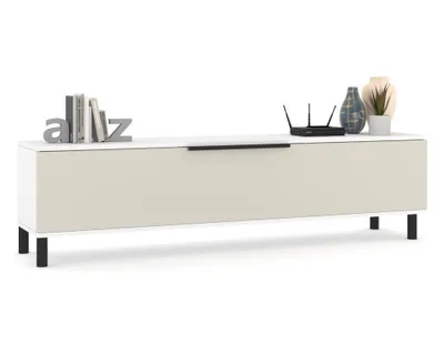 Produktbild von Fernsehschrank TV-Lowboard SIMPLY STEHEND Weiß Matt/Cashmere 120cm