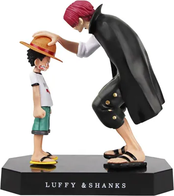 Produktbild von One Piece Luffy & Shanks 18 cm PVC Anime Statuen – Hochdetaillierte Sammlerfiguren – Collector Edition Charakter Modelle für Vitrine und Dekoration