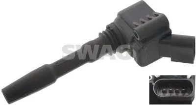 Produktbild von SWAG 30 94 6603 Zündspule für VW Golf VII Schrägheck (5G1, BQ1, BE1, BE2) Polo Schrägheck (6R1, 6C1) Passat Variant (3G5, CB5) für AUDI A6 Avant