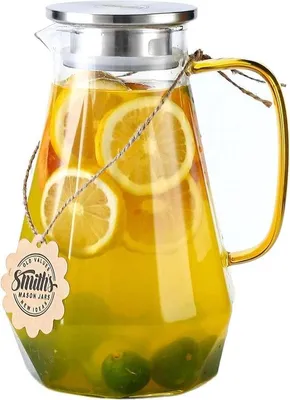 Produktbild von Famanu Glaskaraffe für heiße und kalte Getränke - 1,8 Liter