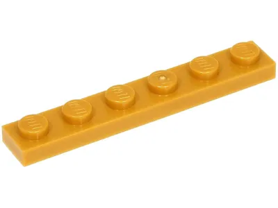 Produktbild von Lego® 1x6 Platte 3666 - 250 Stück Pearl Gold