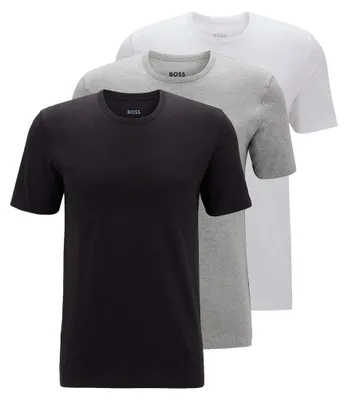 Produktbild von BOSS 3er Pack T Shirt Rundhals Gr.M Fb.Weiss Grau Schwarz