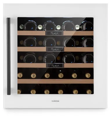 Obrázok produktu pre Klarstein vinotéka, slim, 1 zóna, sklenené dvere, UV ochrana, 5-20 °C, 36 fliaš
