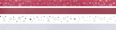 Produktbild von Faltstreifen 120g Sterne si 96 St.