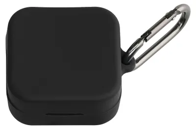 Produktbild von kwmobile Schutzhülle für CMF Nothing Buds 2 Plus Hülle - TPU Silikon Case für Kopfhörer Ladecase - stoßfestes Cover mit Karabiner - Schwarz