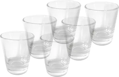 Produktbild von 6 Stück Schnapsglas Shot Kurzer Shotgläser Tequila 2cl 4cl 20ml 40ml Vodkagläser Glas Standfest Verstärkter Boden Spülmaschinenfest Partygläser