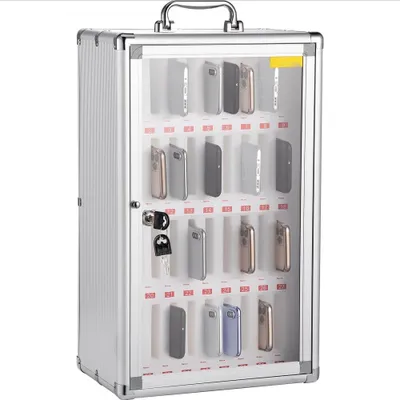 Obrázok produktu pre Skrinka na mobilný telefón 1x6 cm - Skrinka na mobilný telefón 32x20x51 cm Stojan na 5 kg - Nástenná, multifunkčná a nezávislá skrinka na mobilný telefón