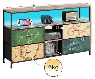 Zdjęcie produktu dla Komoda, nowoczesny design, pojemna przestrzeń do przechowywania, 240403PH0407