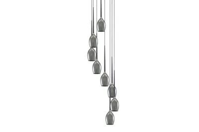 Produktbild von AZzardo AZ2940 Hängelampe Izza 8 Rauchglas