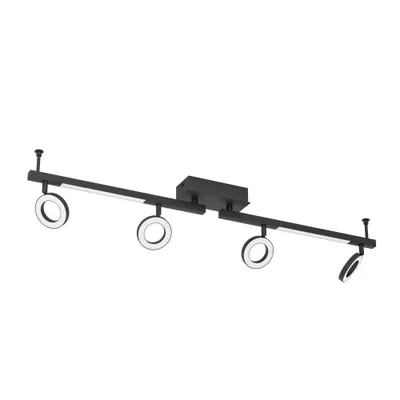 Produktbild von EGLO Cardillio 2, Strahler Oberflächenbeleuchtung, 4 Glühbirne(n), LED, 3000 K, 1600 lm, Schwarz