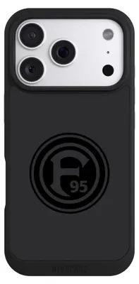 Produktbild von NIVOCASE Handyhülle für Apple iPhone 18 Pro Hülle NIVOpure Case Schwarz F95 Fortuna Düsseldorf Logo