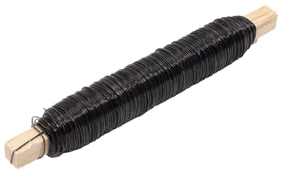 Produktbild von Decolackdraht Holzstab schwarz - 23 - 0,50 mm 50 m 100 g
