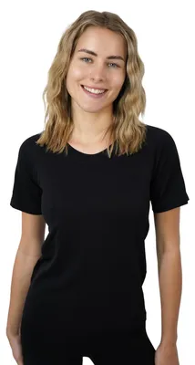 Produktbild von STARK SOUL Sport Shirt Damen Kurzarm Seamless - Racer - Laufshirt, Schwarz, Größ
