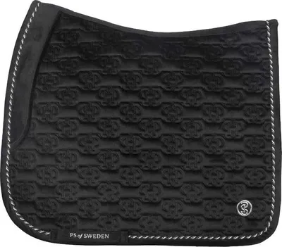 Zdjęcie produktu dla PS of Sweden Podkładka pod siodło ujeżdżeniowe Velvet Monogram HW 2024 Podkładka pod siodło ujeżdżeniowe Black Full