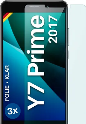 Produktbild von moex® 3x Schutzfolie kompatibel mit Huawei Y7 Prime (2017) - Displayschutzfolie dünn Folie, Klar