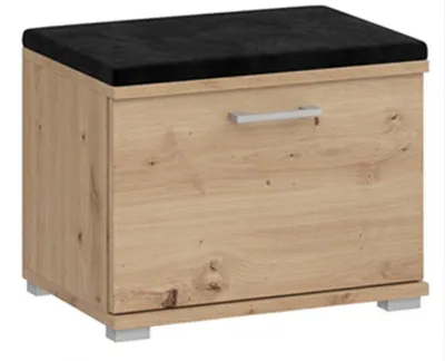 Produktbild von Schuhschrank Schuhbank mit Sitzfläche Braun, 50x40x35 cm