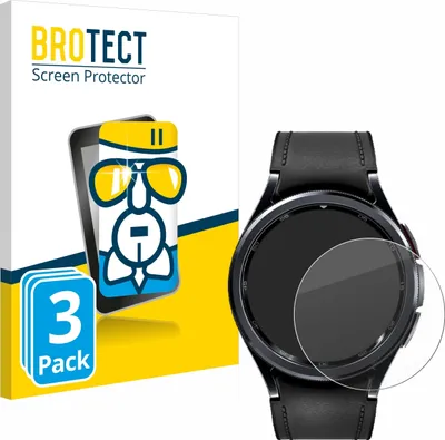 Produktbild von 3x BROTECT Schutzglas für Samsung Galaxy Watch 6 Classic (47 mm) Schutzfolie Panzer Folie Glas Display Schutz klar